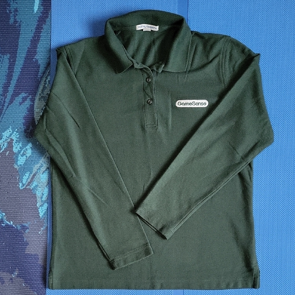 Port Authority Dark Green Ladies Polo Long Sleeve Shirt